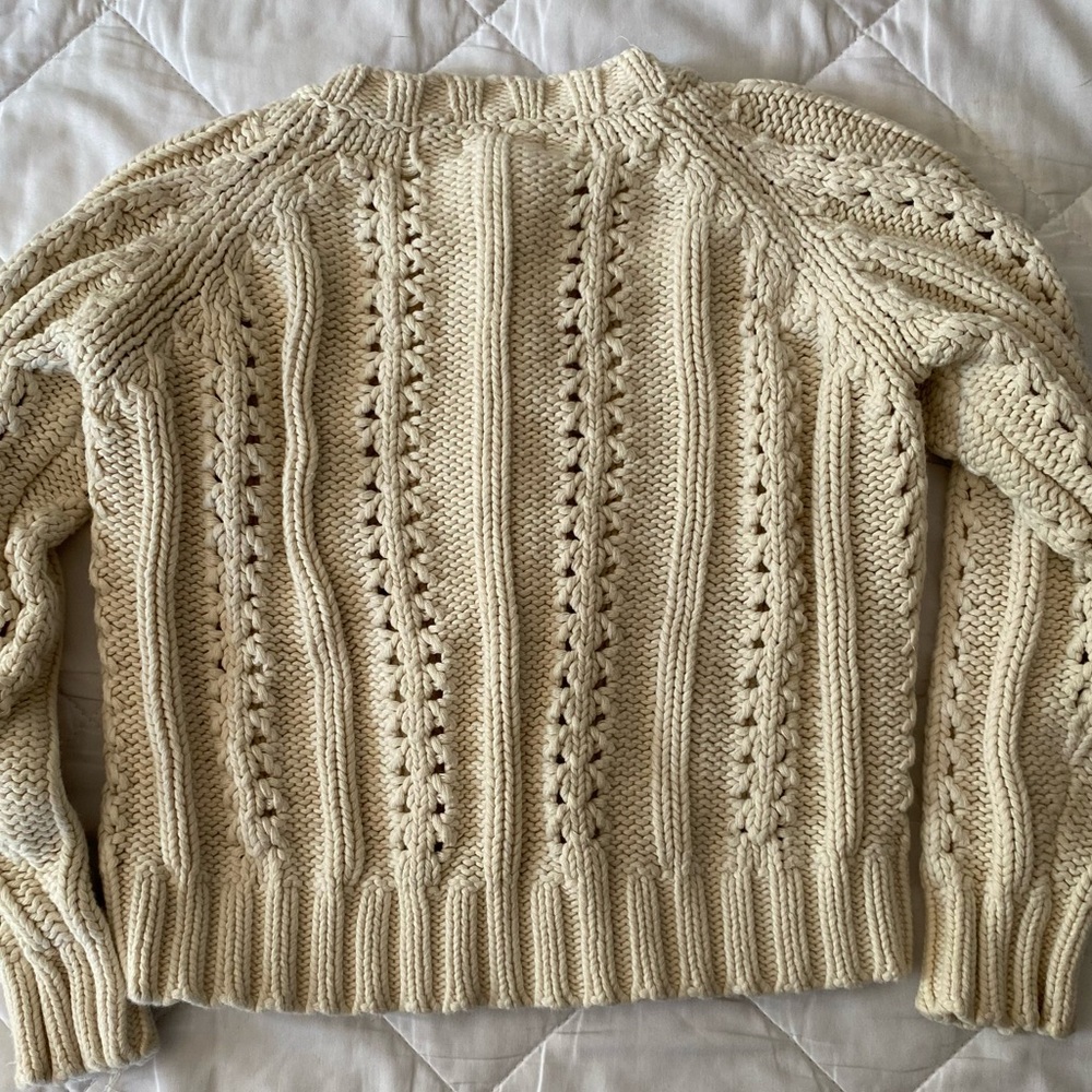 Olive Juice 100% cotton sweater kids size M buttons thick knit soft warm EUC - Picture 4 of 12